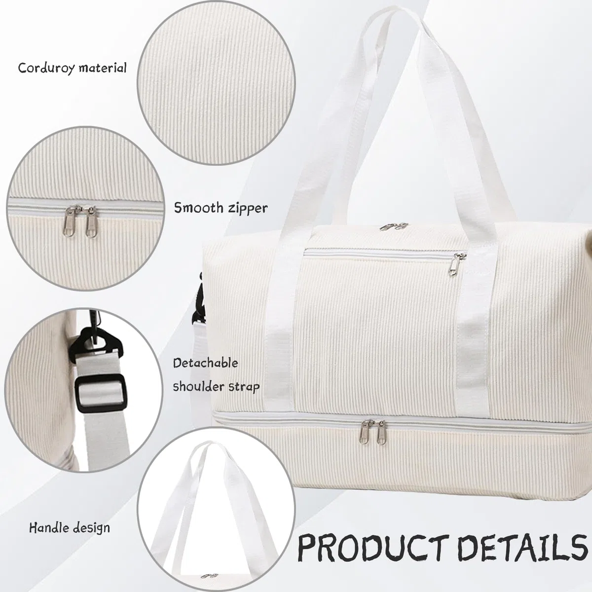 YOUYIKE Borsone da Viaggio Donna Borsa 40x30x20 con 2 Pezzi Borse per Scarpe Scomparto Scarpe Viaggio Pieghevole Separazione a Secco e a Umido Borsa Piscina Palestra Weekend Aereo Bagaglio Sportiva | borsa da viaggio 40l