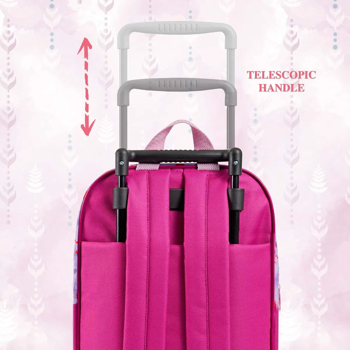 PERLETTI Disney Frozen 2 Zaino con Ruote Rimovibili per Ragazze - Principesse Elsa Anna Bambino Materna - Piccolo Zaino La Regina delle Nevi 2 Viaggi Tempo Libero - 36x25x12 cm
