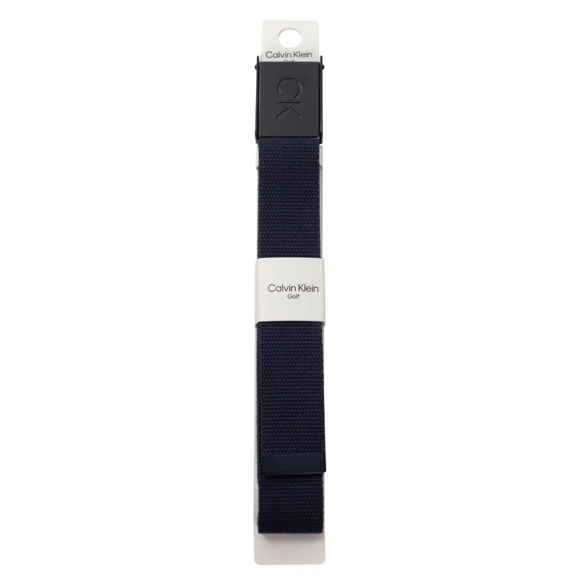 Calvin Klein Uomo CK Monogram Matt Fibbia cintura golf taglia unica