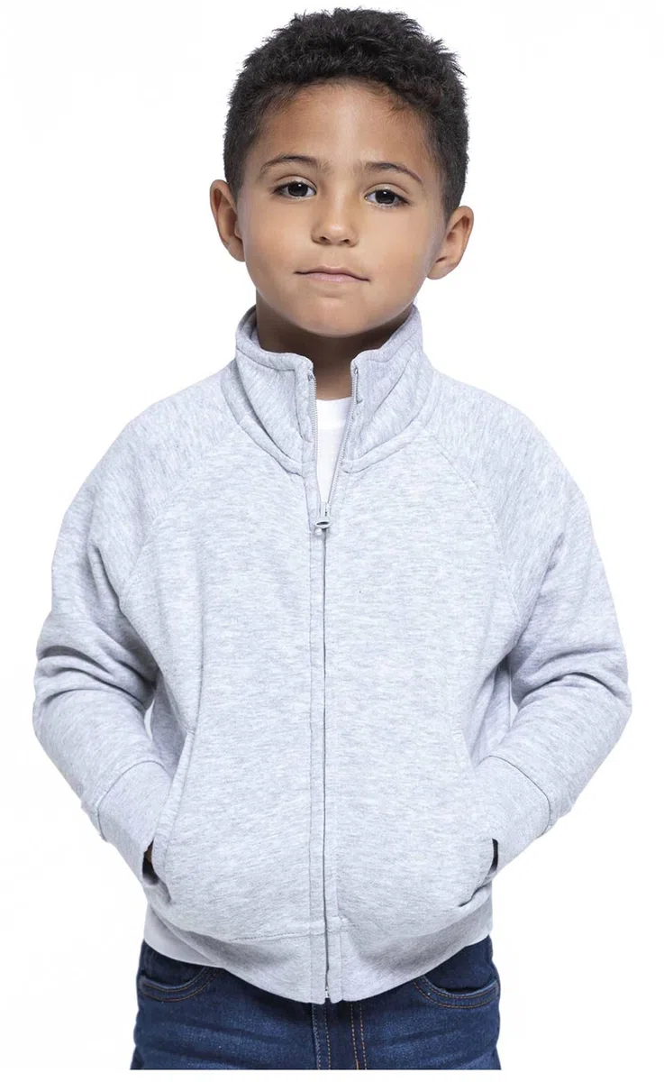 Felpa Bambino Unisex - JHK - Kid Full Zip Sweatshirt - 290 GR Misto Cotone