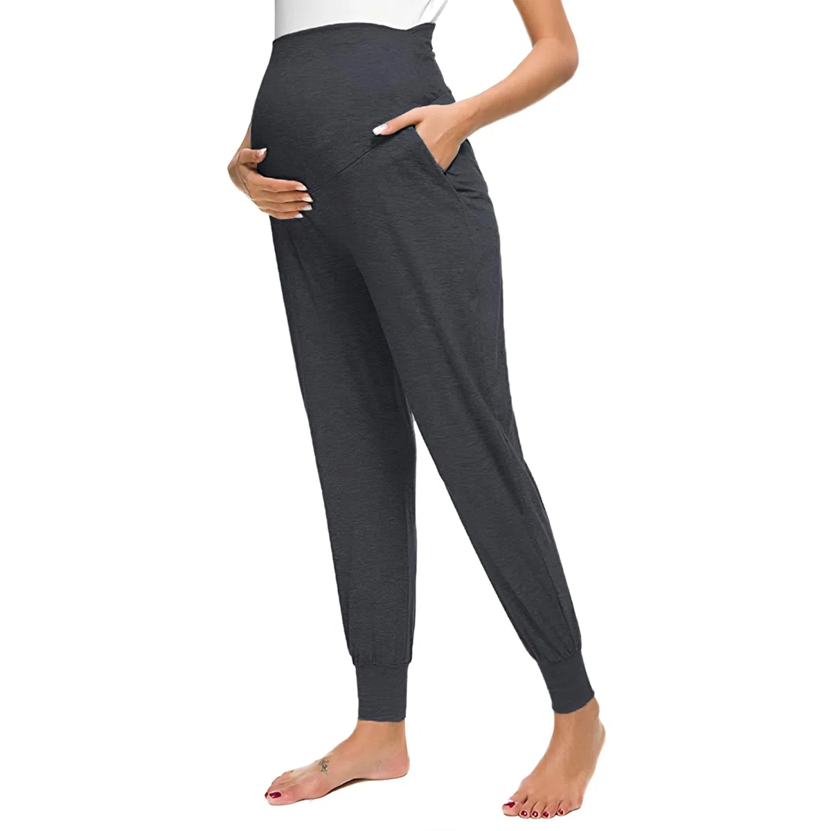 Pantaloni premaman Baggy per il tempo libero per gravidanza, pigiama, pantaloni lunghi da yoga da donna
