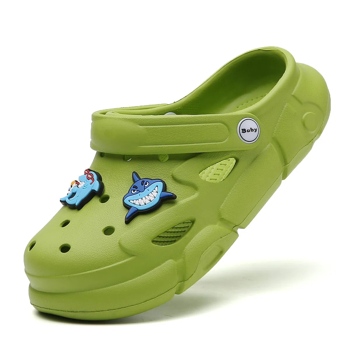 Sandali per bambini – Eva scarpe da giardino con decorazione di squalo, antiscivolo, estive, ragazzi e ragazze