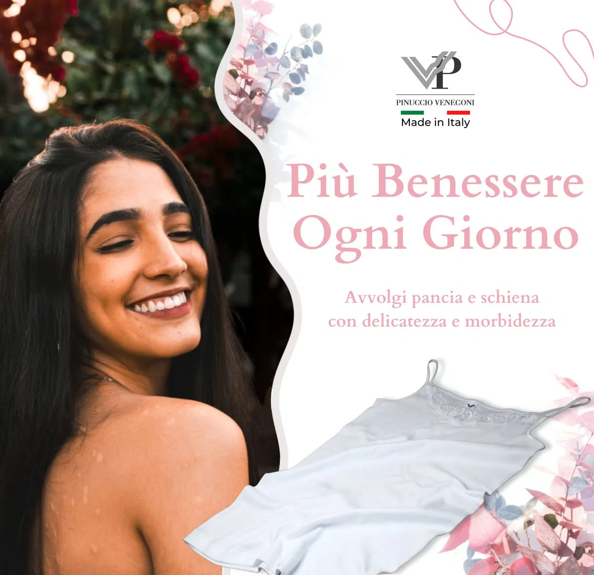VP PINUCCIO VENEGONI Set 3 Canottiera Intima Donna Spalla Stretta in Pizzo macramè 100% Cotone Pettinato Top Intimo Bianco Canotta Intima Donna Elegante Estiva Canottiere Intime