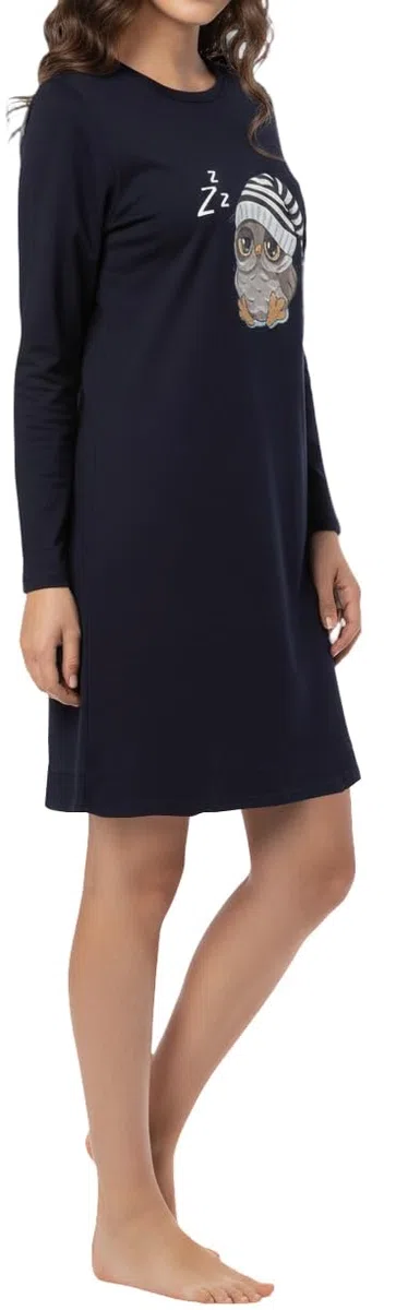 In One Clothing Camicia da notte da bambina a maniche lunghe, morbido jersey Singley in 100% cotone
