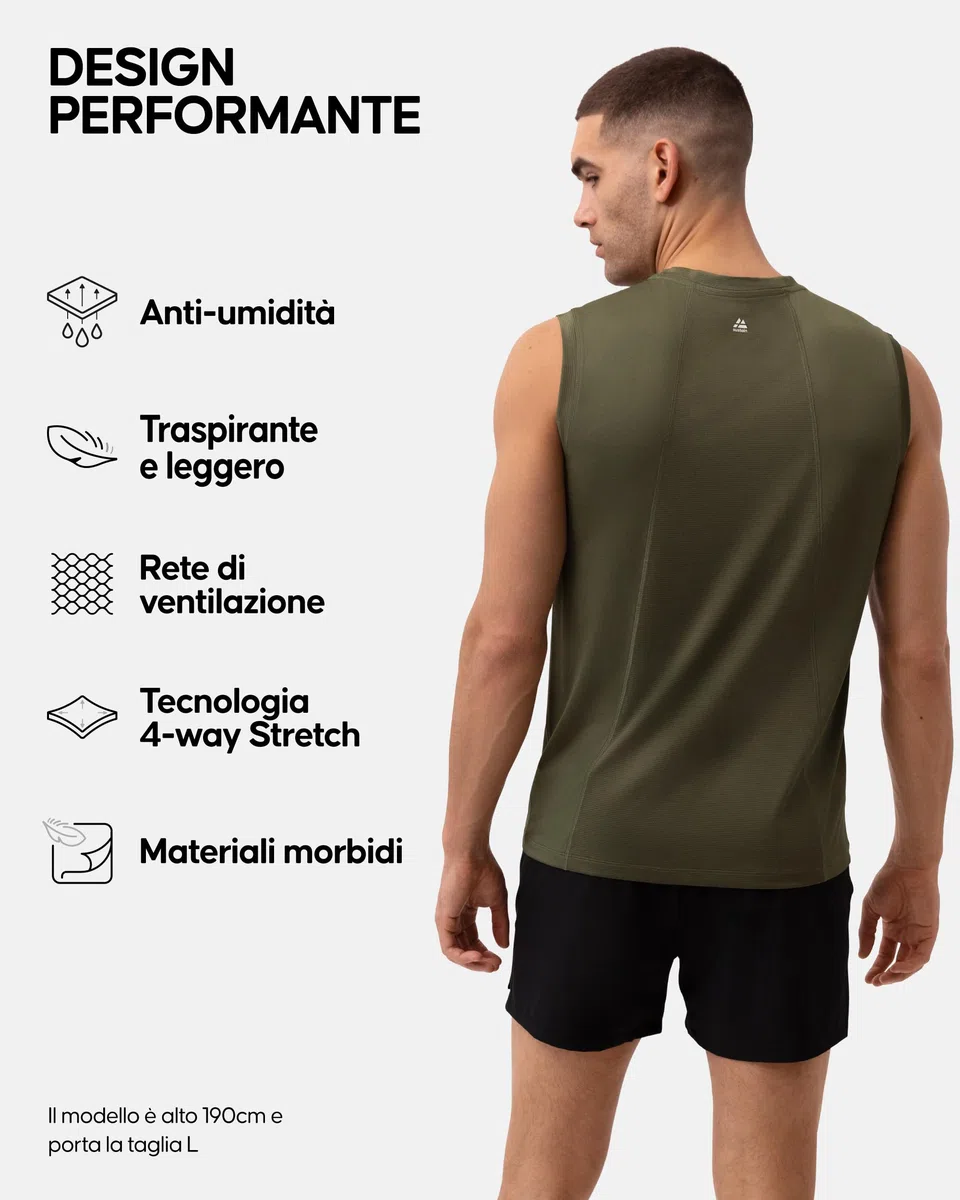 DANISH ENDURANCE Canotta Palestra e Fitness Uomo, Maglietta Senza Maniche, Tank Top Traspirante e Quick Dry, 1 o 2 Paia