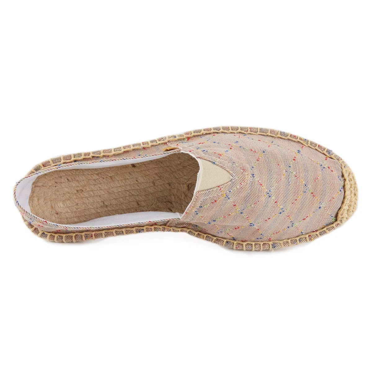 Uomo Piatte Tela Casual Slip On Quadri Espadrillas