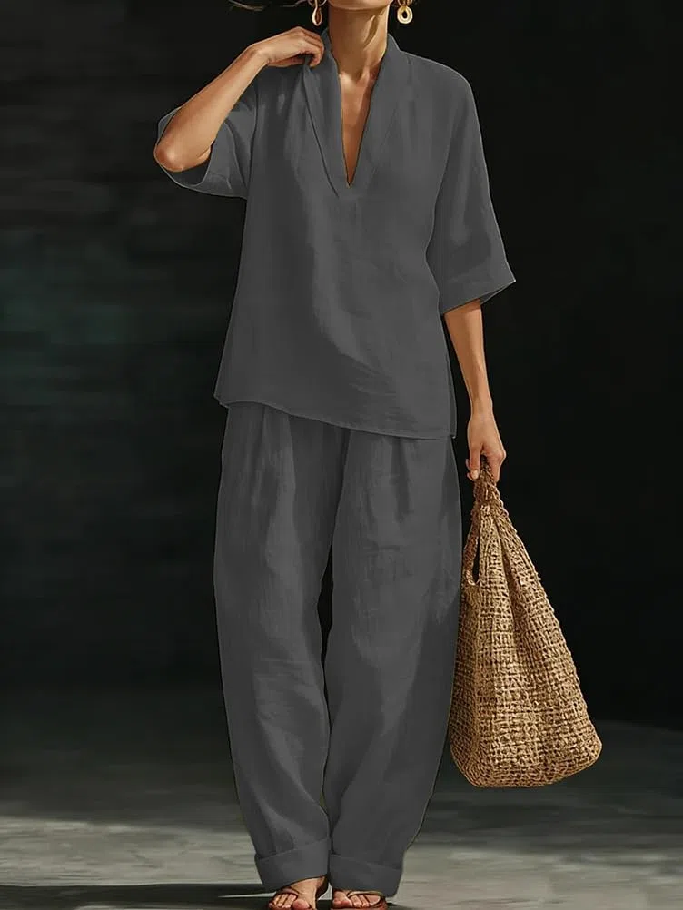 shownicer Completo Donna Tuta Elegante Estiva 2 Pezzi Set Maniche Corte Top E Pantaloni Curvy Completo Due Pezzi Set Completi Tute