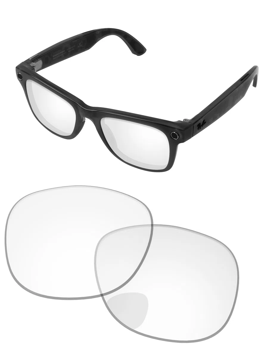 Lenti di ricambio compatibili con occhiali da sole Ray-Ban Meta RW4008 da 53 mm