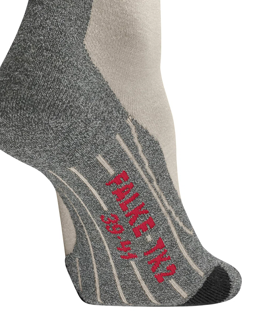 FALKE uomo TK2 calzini da escursionismo imbottitura media anti-vesciche lunghe calde calze da trekking traspiranti asciugatura rapida termoregolanti antiodore lana filo funzionale 1 paio