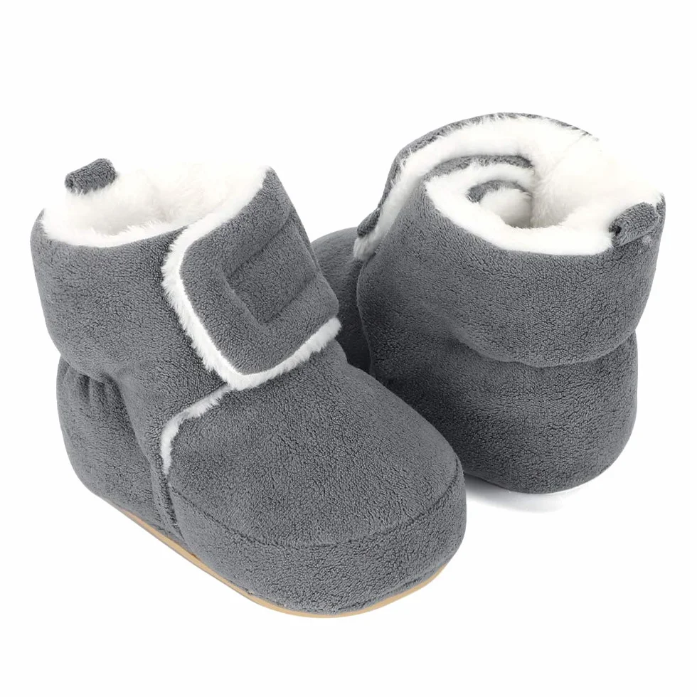 MASOCIO Unisex Stivali da Neve Neonato Invernali Stivaletti Scarpe Primi Passi con Suola Gomma Antiscivolo