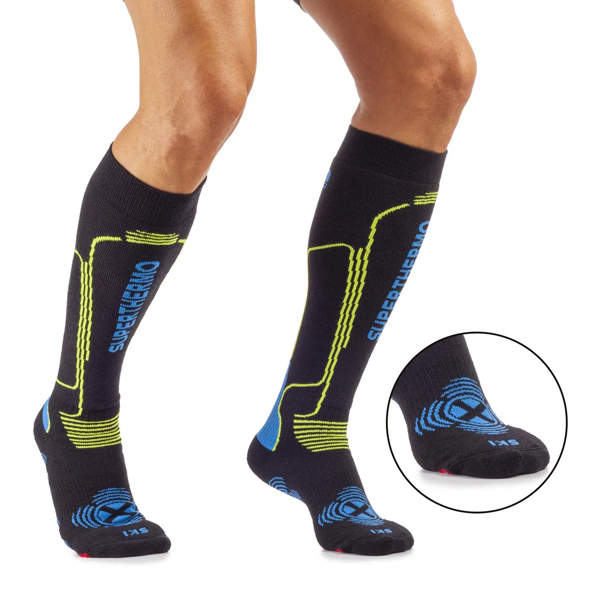 MICO CALZE SKI SUPERTHERMO con Maglia in Primaloft + Lana Merinos + Lycra, 100% Made in Italy, Pesanti e con Potere Isolante, Unisex per Uomo e per Donna Sportivi