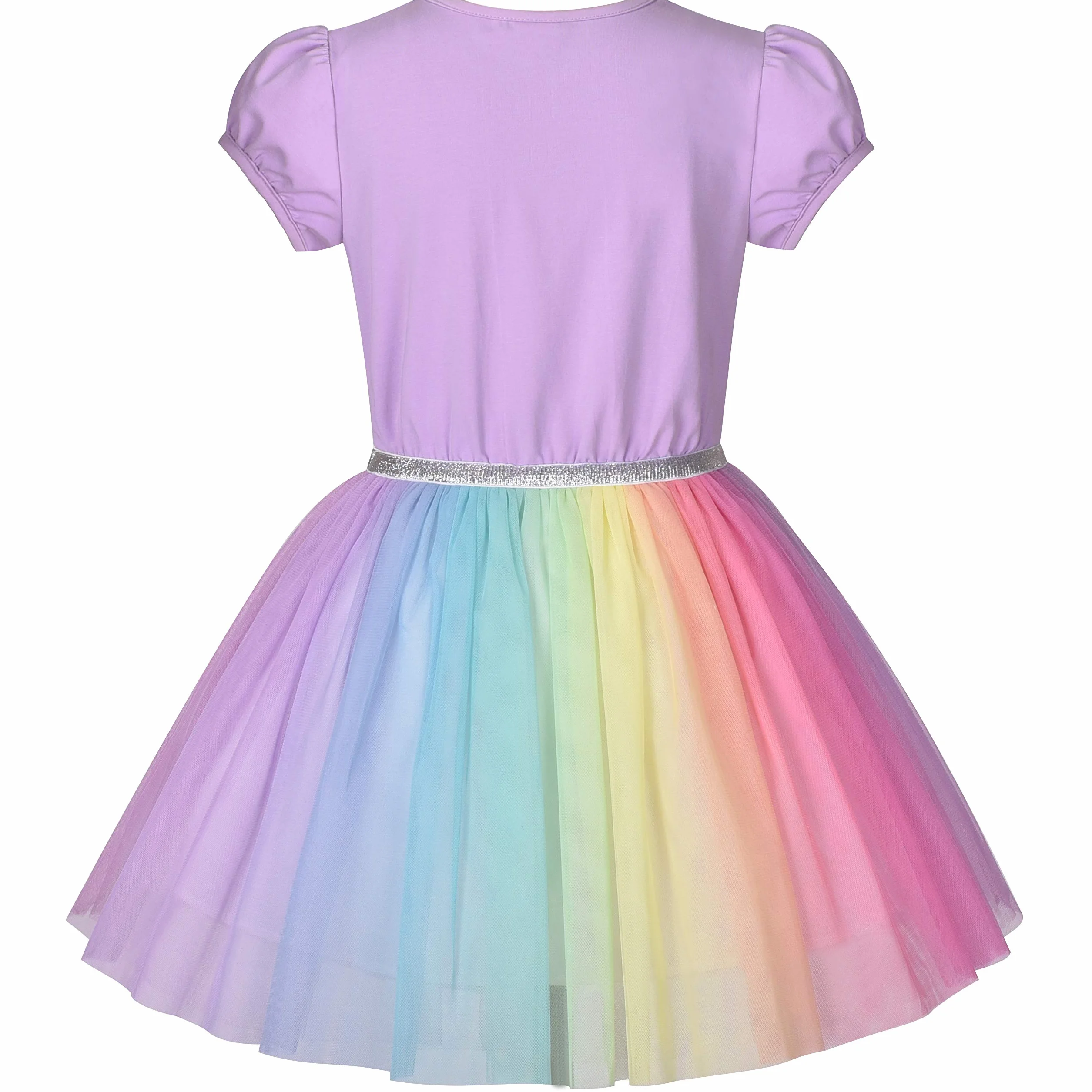 Sunny Fashion Vestito Bambina Natale Cappello di Babbo Natale Manica Lunga Festa 4-12 Anni
