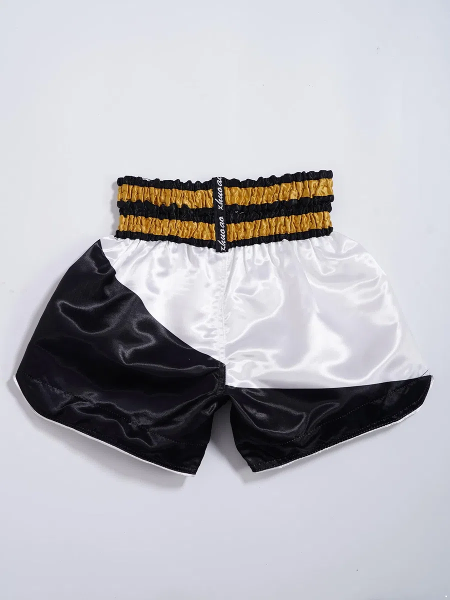 Freebily Pantaloncini Allenamento Kickboxing Bambino Ragazzo Muay Thai Short Arti Marziali Training Short Grappling Boxing Trunk Pantaloncini MMA Boxe Combattimento