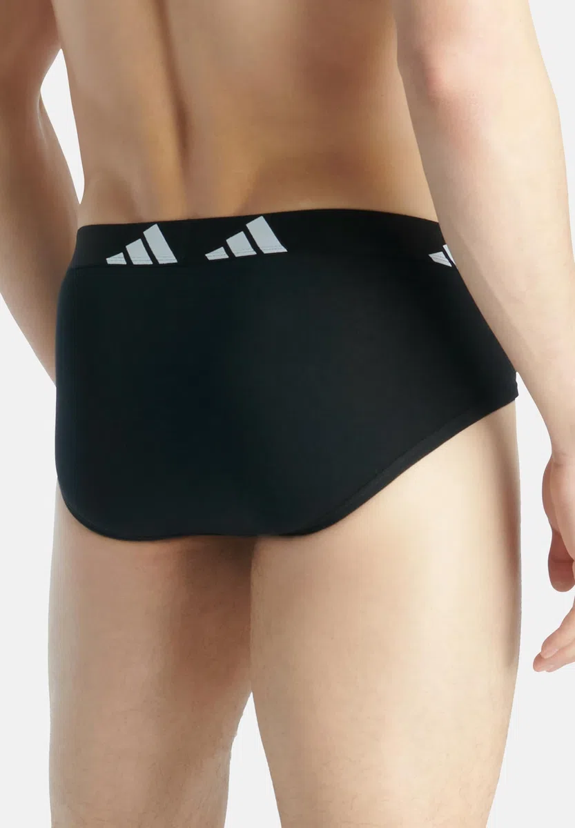 Adidas Adidas Herren Unterwäsche Slip 3er Pack - Brief (3pk) - Active Flex Cotton Intimo Uomo (Pacco da 3)