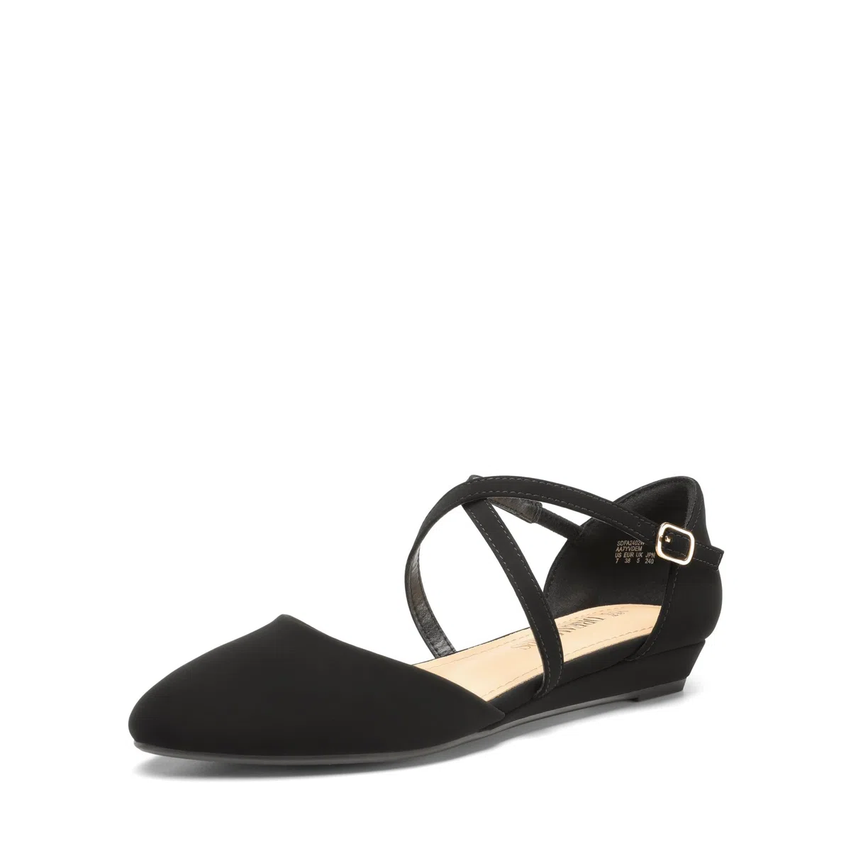 DREAM PAIRS Ballerine con Punta Scarpe Basse con Tacco Basso e Cinturino alla Caviglia da Donna Scarpe Slip-On Eleganti per Lavoro Ufficio