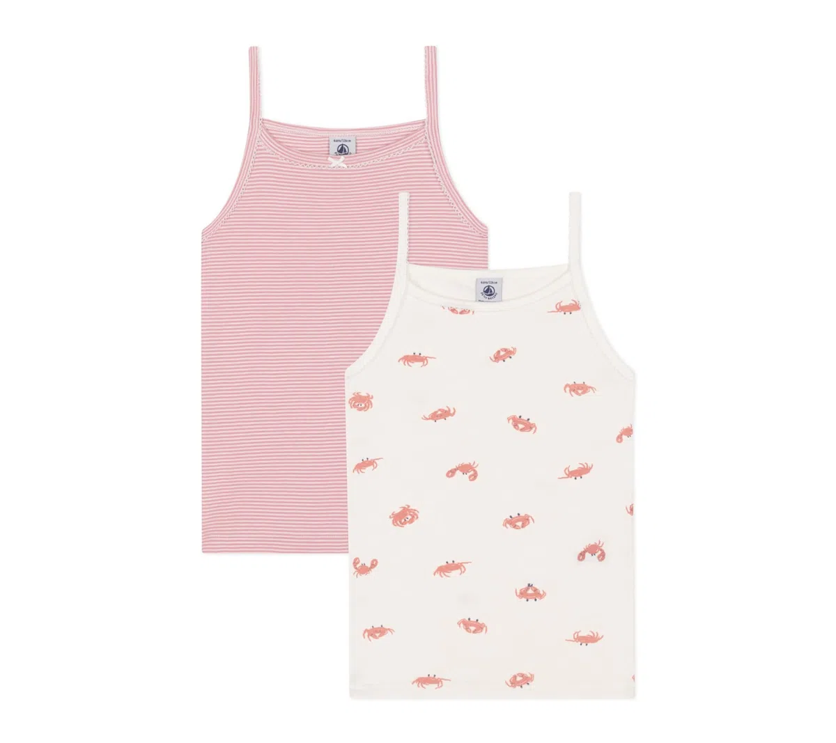 Petit Bateau A0d3z Camicie con Bretelle Bambine e Ragazze (Pacco da 2)