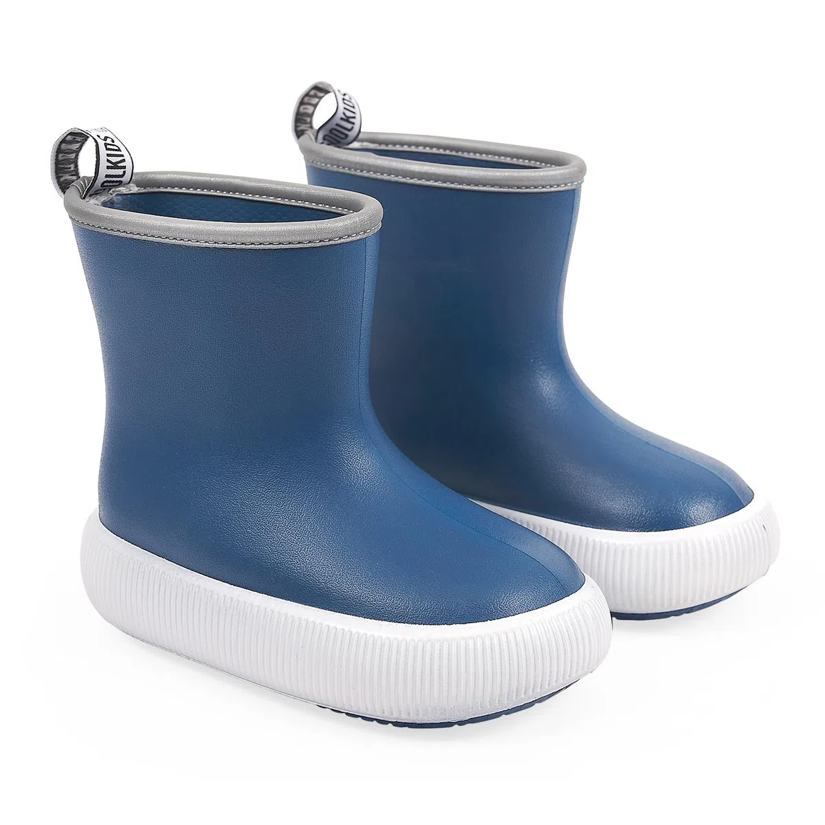 PERLETTI Stivali Pioggia Bambino Bambina con Suola Spessa Antiscivolo - Stivaletti Bimbo Bimba Impermeabili Ultra Leggeri - Galosce Bambini Asilo Scuola Materna Colorati Bordo Catarifrangente