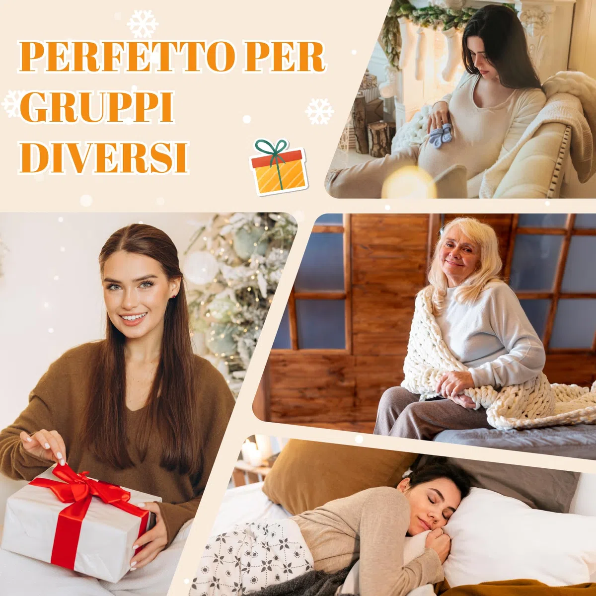Calze Pantofole Donna Antiscivolo: Invernali Termiche Calzini Divertenti Fantasia Animale Modello Per Donna Mamma Natale Regali Capodanno 1 Paio 35-41