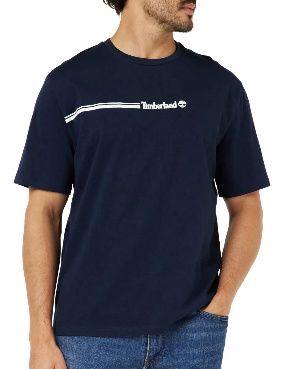 Timberland Short Sleeve Tee 3 Tier3 T-Shirt Uomo (Pacco da 1)