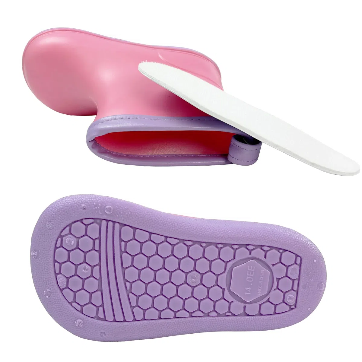 Stivali Pioggia Bambini Impermeabili Antiscivolo Stivaletti Gomma PVC Leggeri Galosce Bambino Bambina Unisex 1-6 Anni