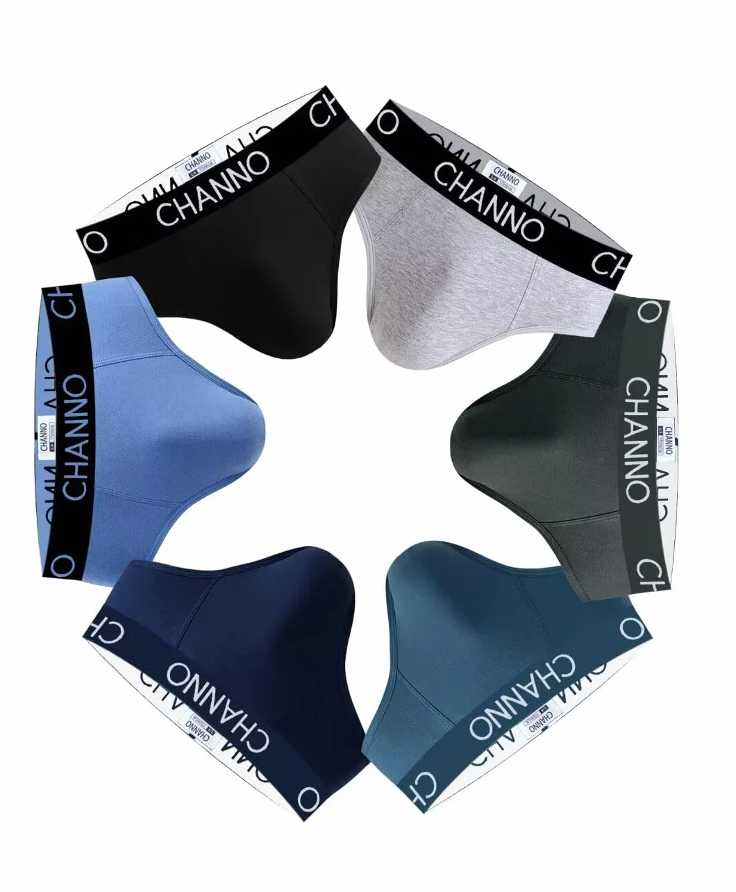 Channo Slip da Uomo in Cotone, Tinta Unita e Uniforme