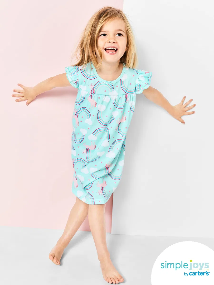 Simple Joys by Carter's 2-Pack Nightgowns Nightgowns Bambine e Ragazze (Pacco da 2)