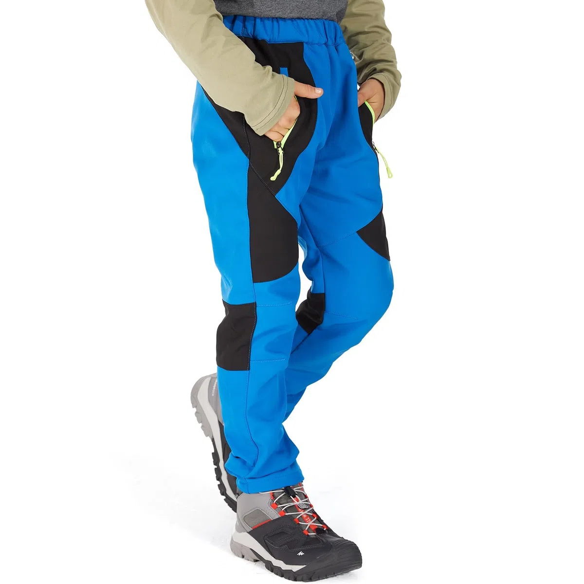 Pantaloni da sci per bambini, imbottiti, impermeabili, termici, per ragazzi e ragazze, invernali, per attività all'aria aperta