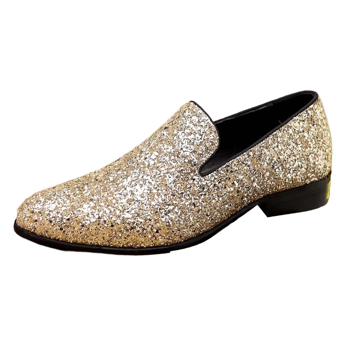Generisch Scarpe da sera da uomo, con paillette, con brillantini, eleganti e luccicanti, con strass