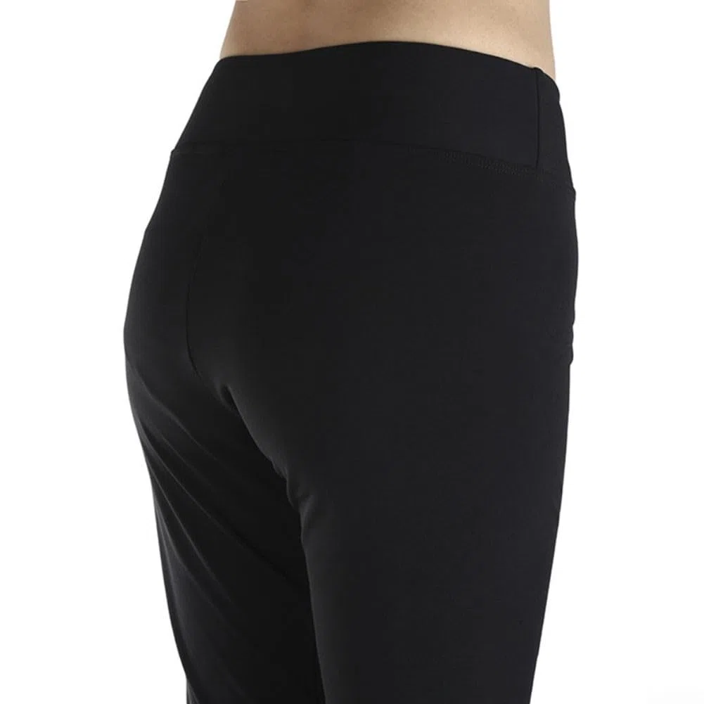 Pantaloni da pattinaggio artistico in morbido nylon per adulti, foderati in pile delicato sulla pelle, con finitura idrorepellente per allenamento flessibile e pratica quotidiana sul ghiaccio