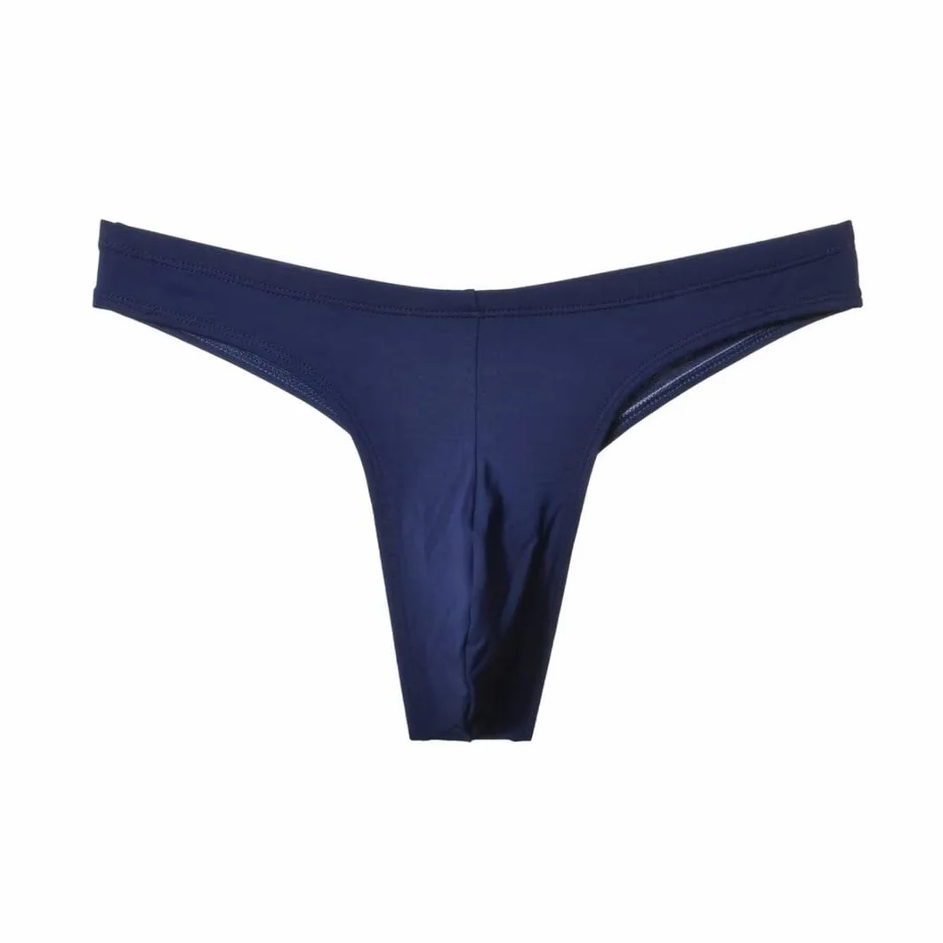 Faringoto Tanga sportiva da uomo, senza cuciture, biancheria intima in cotone a vita bassa