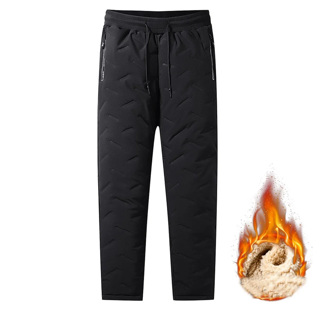 Pantaloni da Neve Unisex, Pantaloni da Neve Impermeabili Foderati in Pile Taglie Forti 2024, Pantaloni da Sci Casual e Sportivi Caldi per Uomo e Donna (Colore : Black2, Size :)