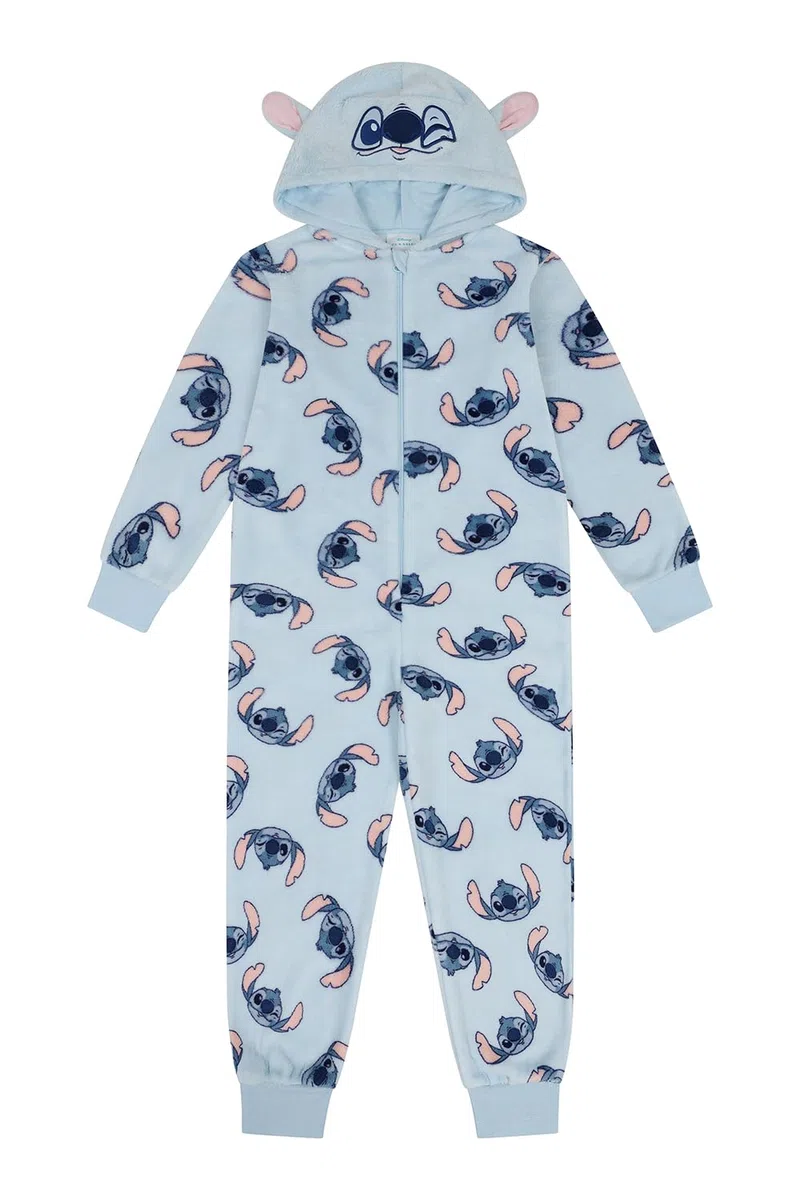 Disney Tutina per bambini in pile blu, motivo: Lilo e Stitch