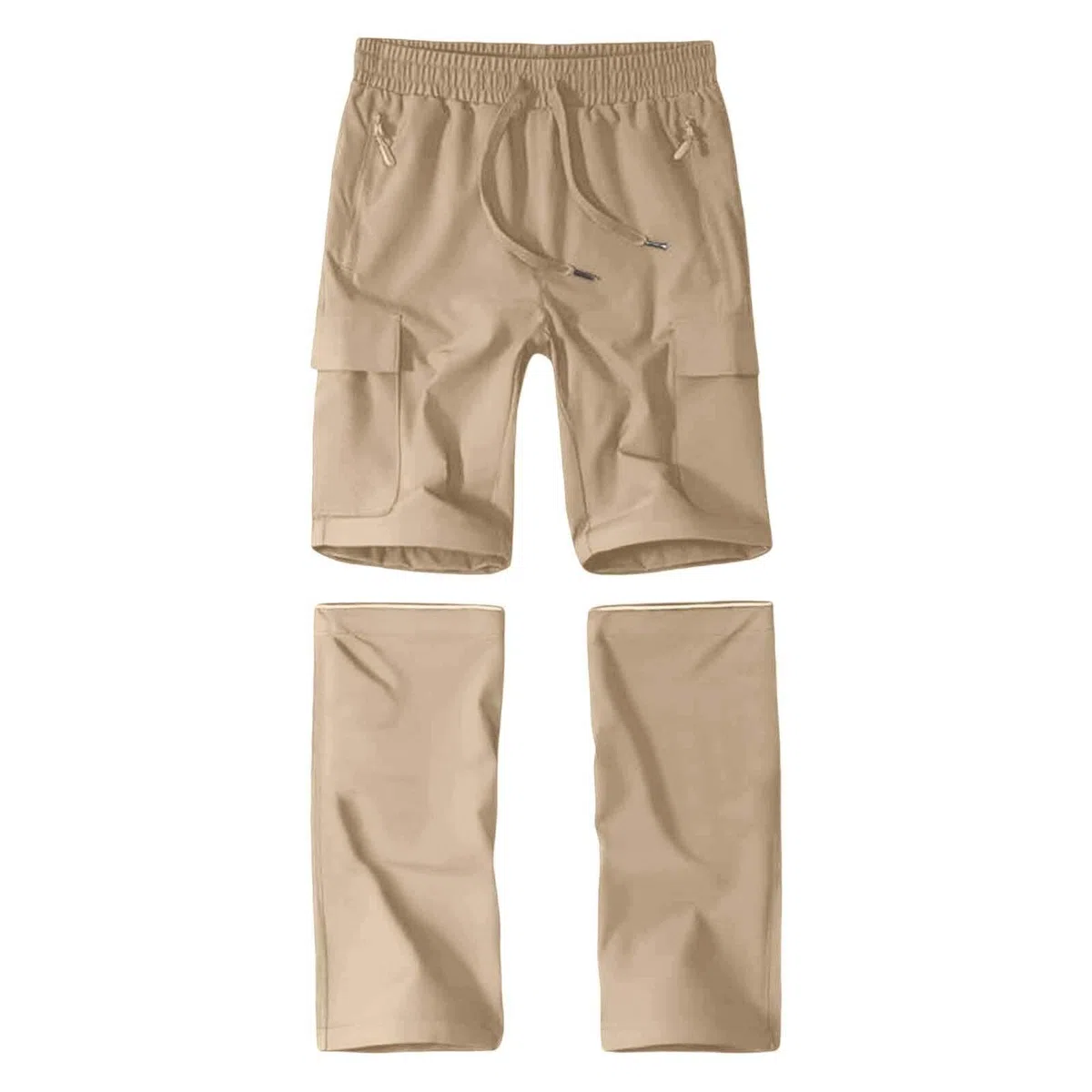 Pantaloni convertibili per bambini pantaloni impermeabili a gamba dritta con zip off pantaloncini cargo da passeggio all'aperto pantaloni da trekking casual multi tasca joggers