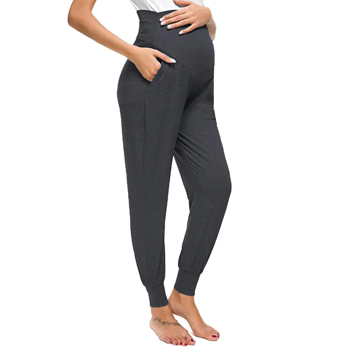 Pantaloni premaman Baggy per il tempo libero per gravidanza, pigiama, pantaloni lunghi da yoga da donna